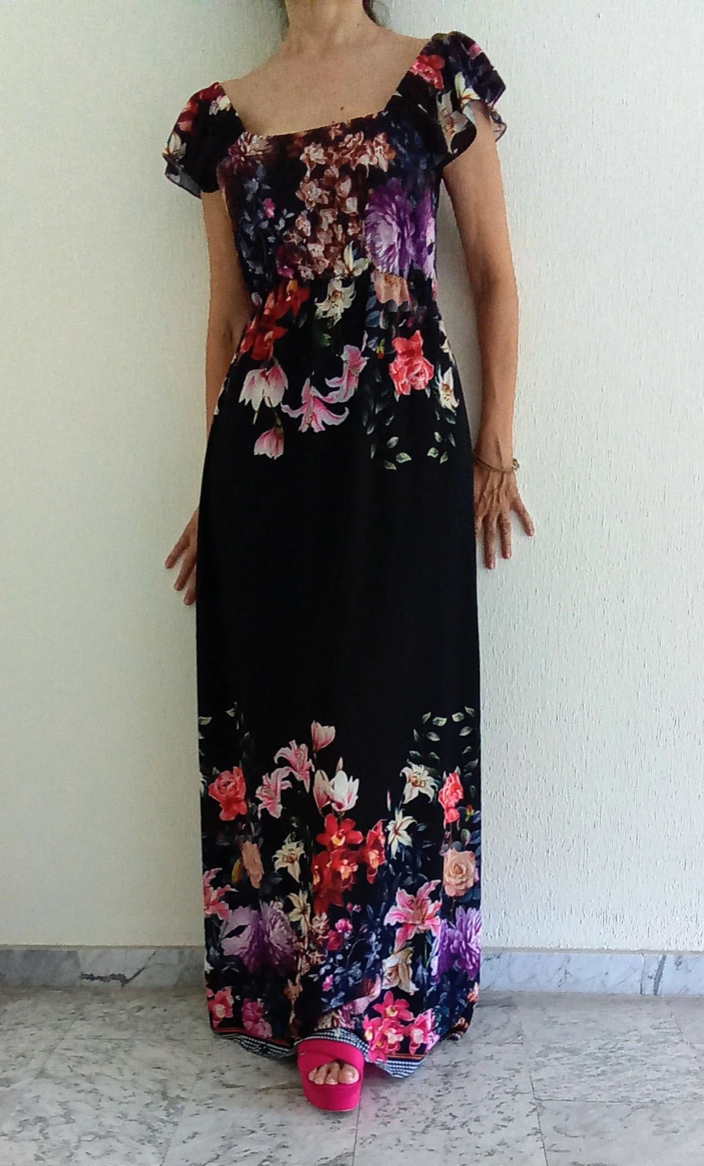 Floral Print Bohemian Maxi Dress – photo 5